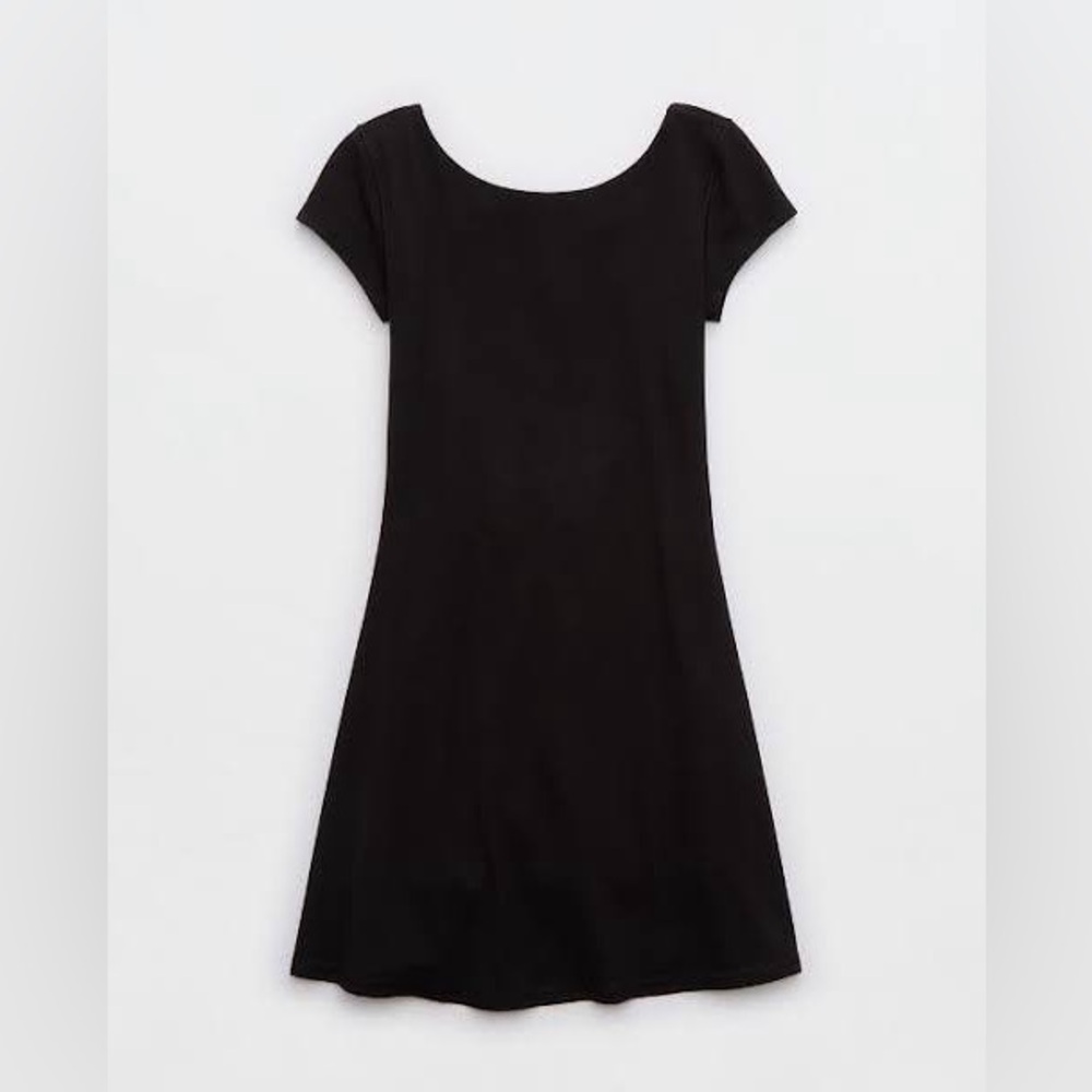 Offline by Aerie Real Me XTRA Back Me Up Dress True Black Size Small